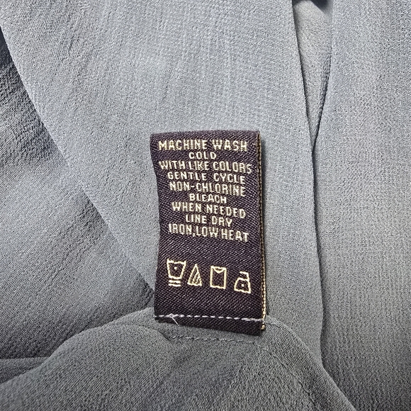 Max Edition Blue Ruffle Blouse - Picture 9 of 10